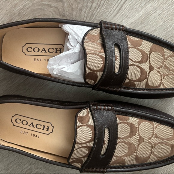 Coach Other - Men’s Coach leather loafers. Tan and brown size 10.5. Worn once.